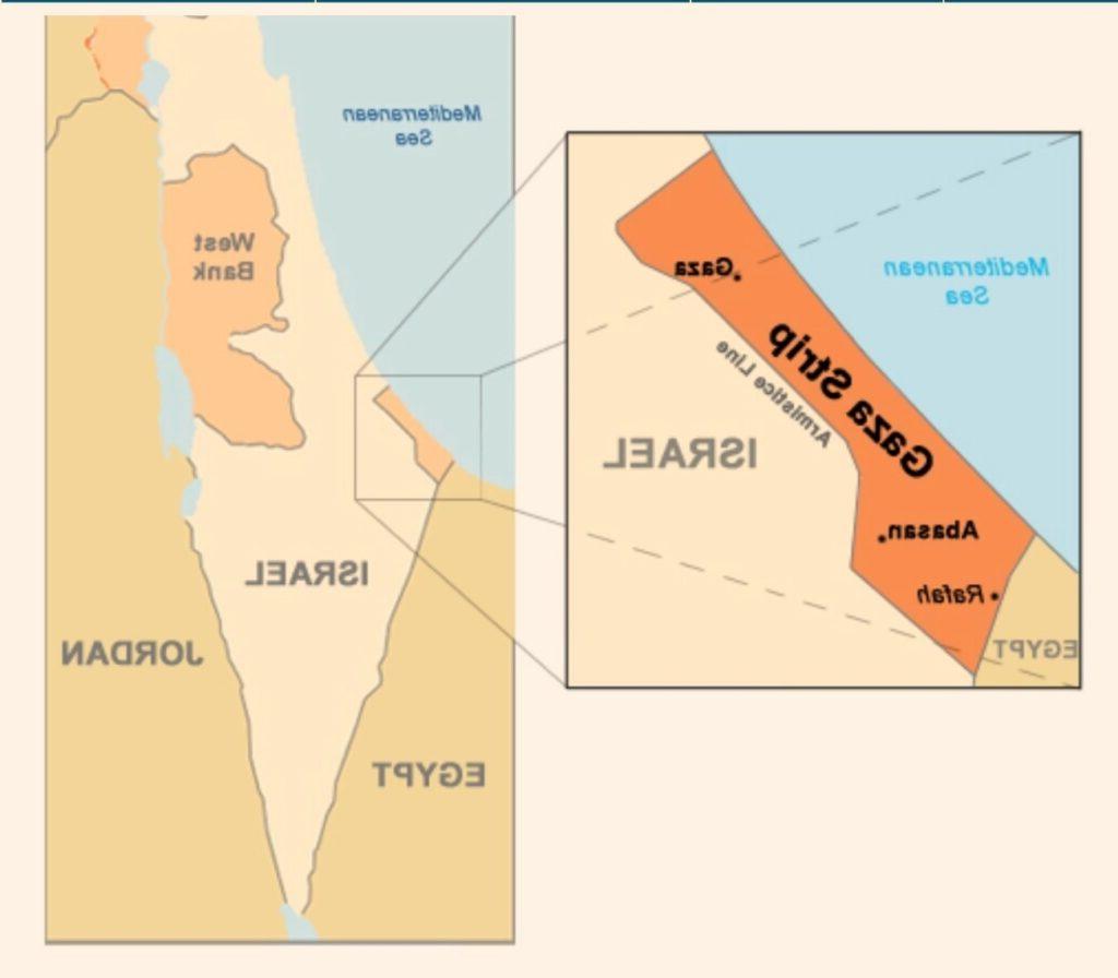 以色列加沙地图